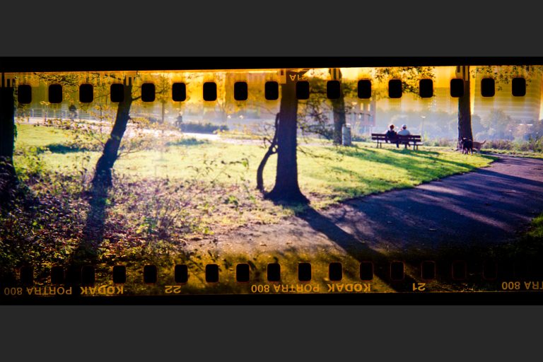 Kleinbeeldfilm in Isola middenformaat camera